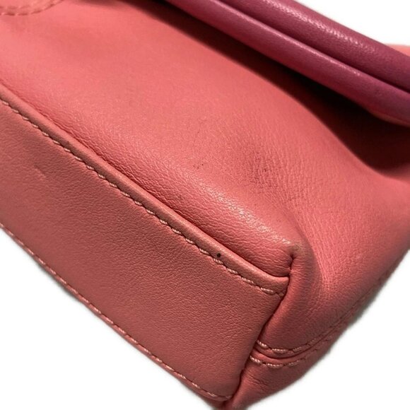Auth COACH - Pink Leather Pouch - Picture 11 of 11